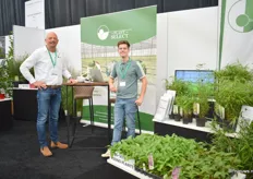 Feico Smith en Joren de Wachter van Plant Select, een producent van in vitro jong planten.